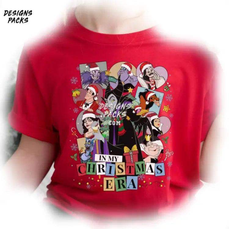 Retro Maleficent Cartoon Land Christmas Era Png Design