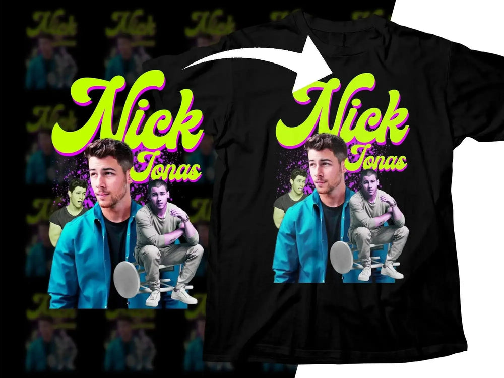 Retro Pop Art Style Nick Jonas Png Digital Download