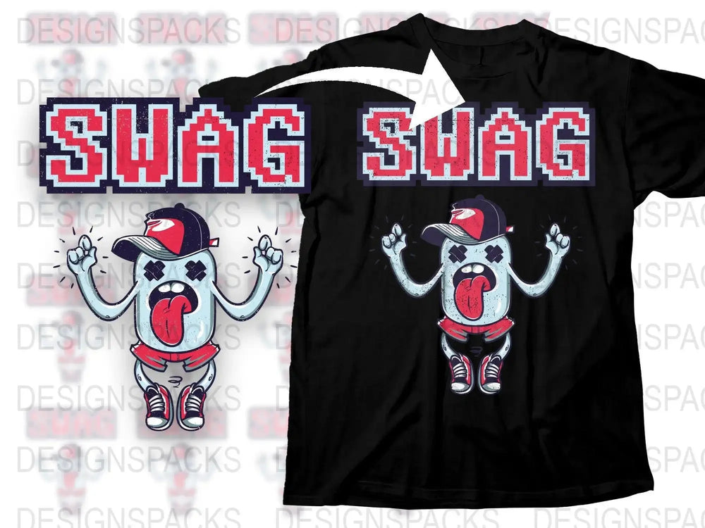 Retro Style Swag Design Fun Unisex Graphic Png Digital Download