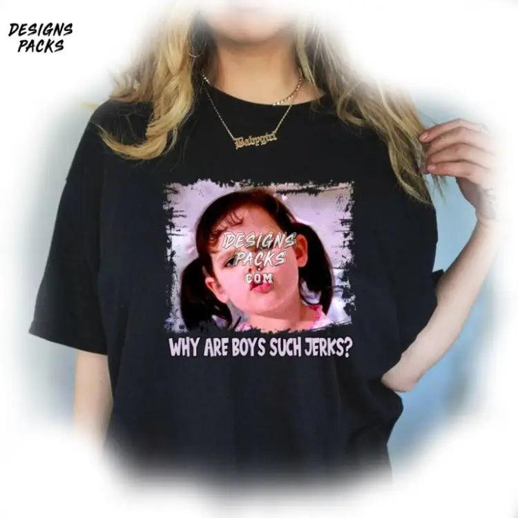 Retro Valentines Girls Little Rascals Darla Why Are Boys Such Jerks Cute Funny Valentine Png Design