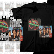 Red Hot Chili Peppers Unlimited Love World Tour t-shirt with band photo.