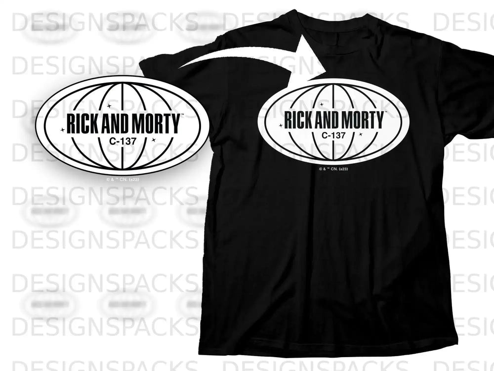 Rick and Morty C-137 World Emblem T-Shirt