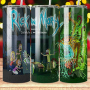 Rick And Morty Creature Horror Family Reaction Tumbler Digital Wrap Design