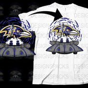 Rick And Morty NFL Baltimore Ravens Mashup Png Digital Download