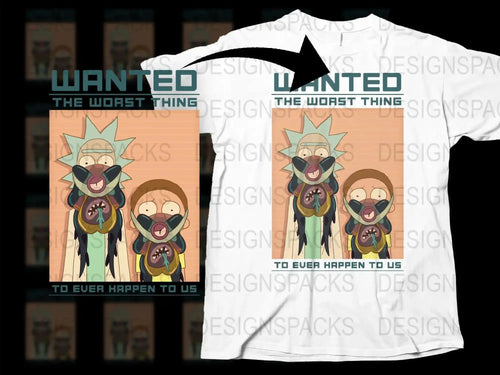 Rick and Morty The Worst Thing To Happen Png Digital Download