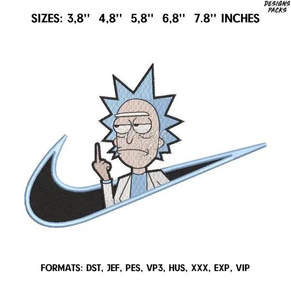 Rick Sanchez Embroidery Design File / Rick and Morty Anime Embroidery Design/.Format Pes Dst