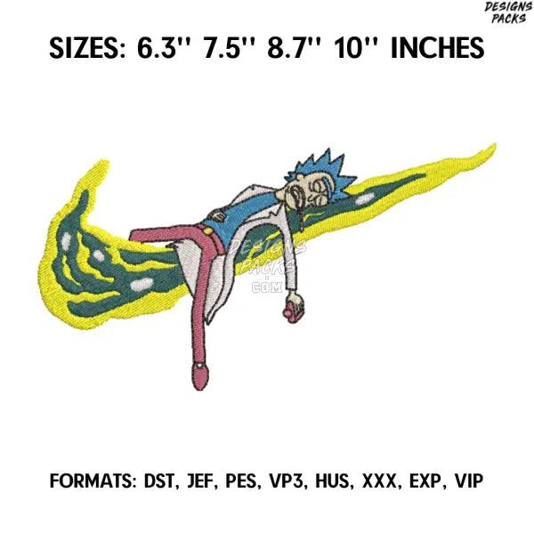 Rick Sanchez Embroidery Design File, Rick and Morty Anime Embroidery Design,. Anime Pes File
