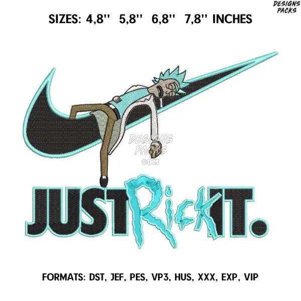 Rick Sanchez Embroidery Design File / Rick and Morty Anime Embroidery Design/. Just Rick It