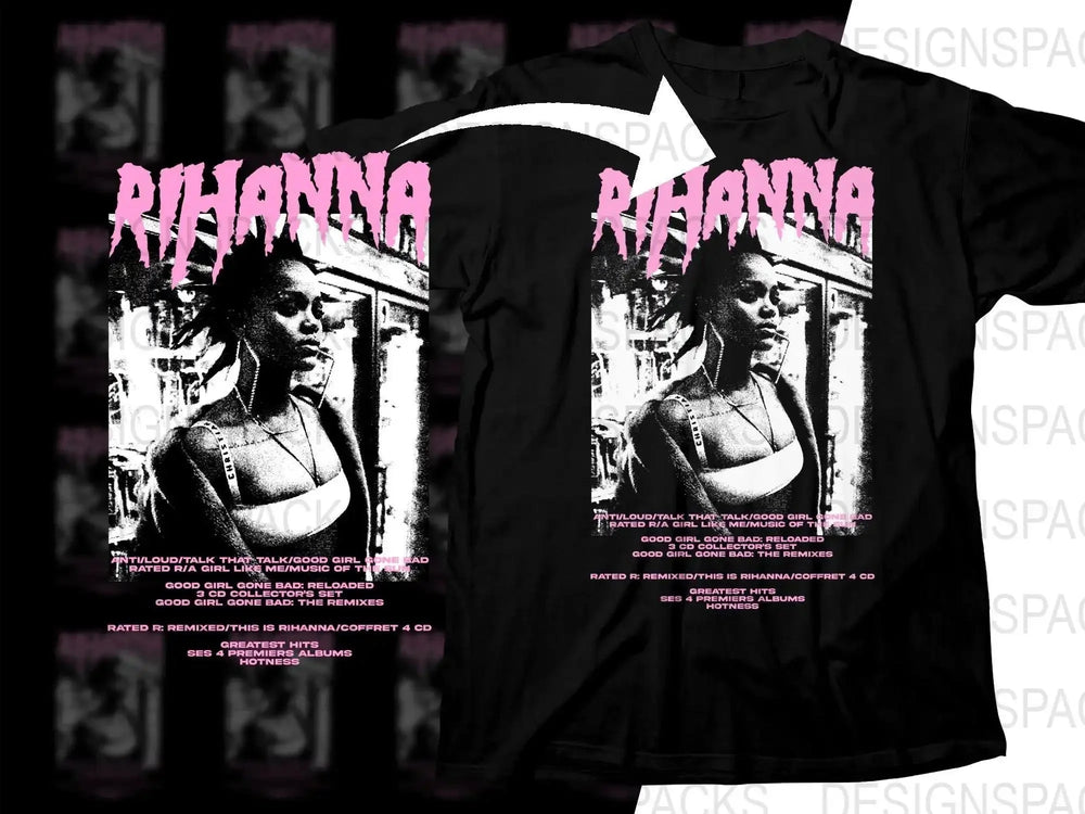 RIHANNA Music Artist Streetwear Png Digital Download