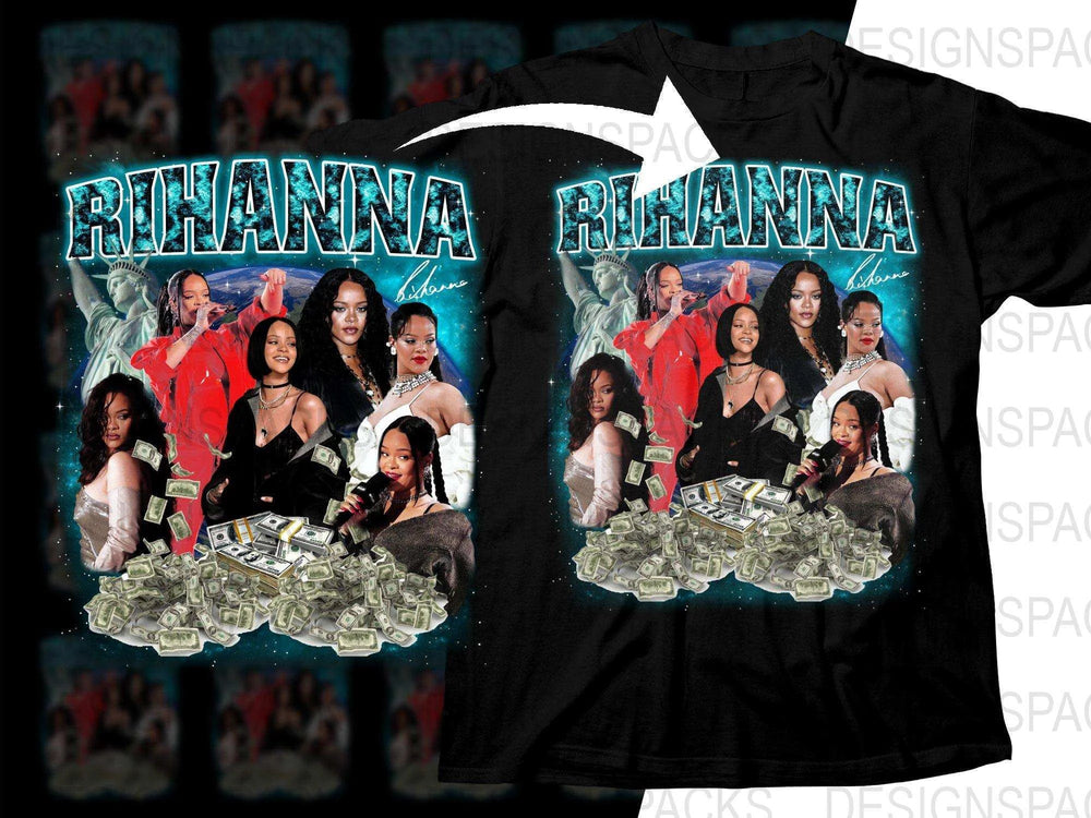 Rihanna Music Bootleg Graphic Png Digital Download