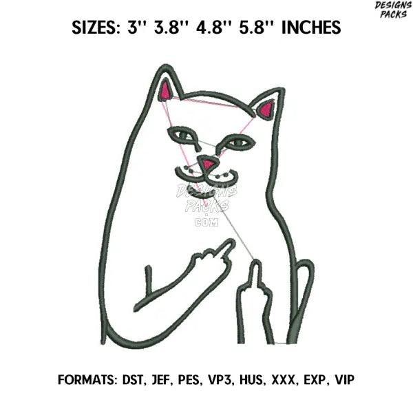 RIPNDIP Embroidery Design File, Brand Embroidery Design,.
