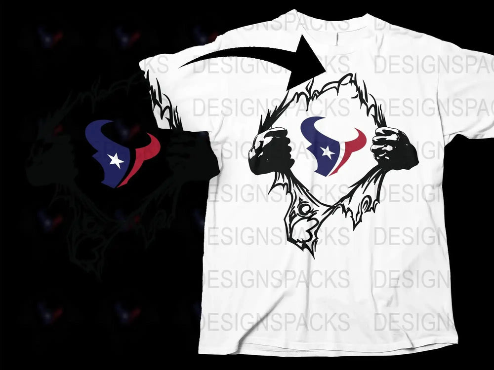 Custom Texas State Logo T-Shirt, Patriotic Bull Design, Unisex White Graphic Tee, Casual Wear