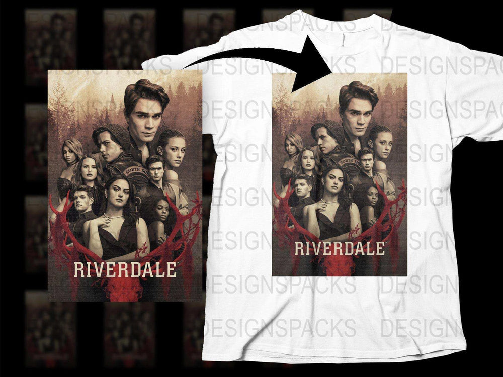 Riverdale TV Show Artistic Group Poster Png Digital Download