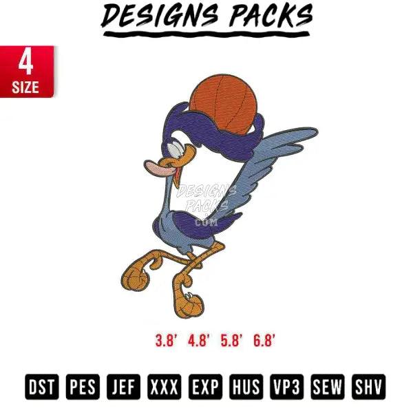 Road runner Embroidery Design 
