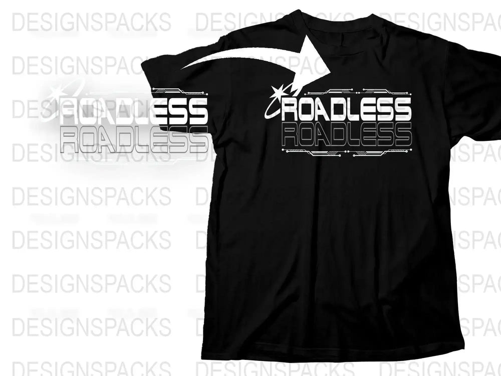 Roadless Nebula Tech-Inspired Graphic Design Png Digital Download