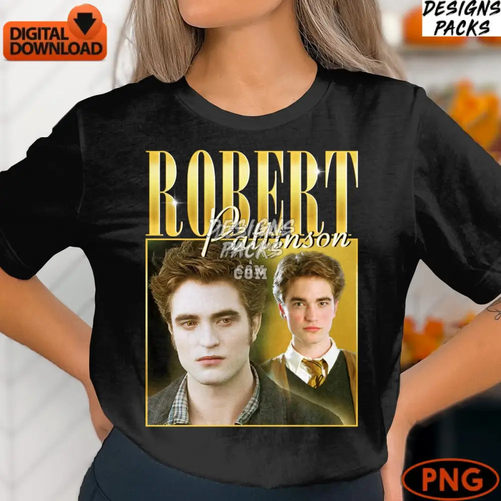 Robert Pattinson Digital Twilight Movie Star Artwork Print
