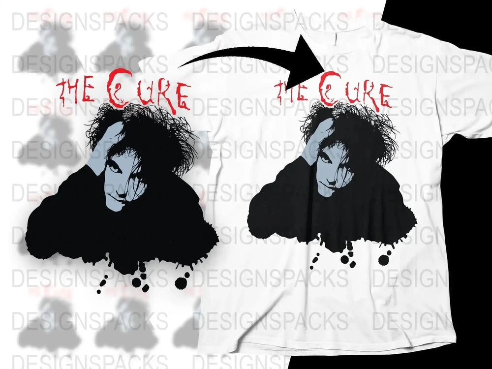 Robert Smith The Cure Album Art Inspired Graphic Print Png Design Digital Download
