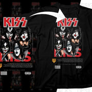 Rock Iconic Rock Band KISS Faces Caricature Funny Png Digital Download