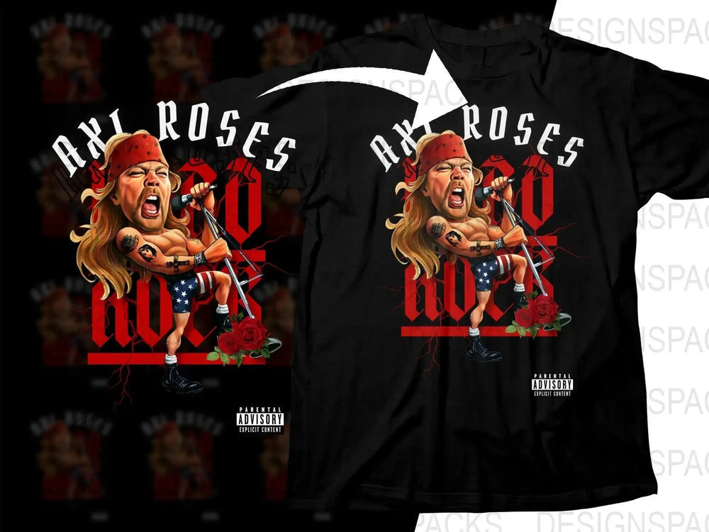 Rock Legend Axel Roses in Concert Funny Png Digital Download