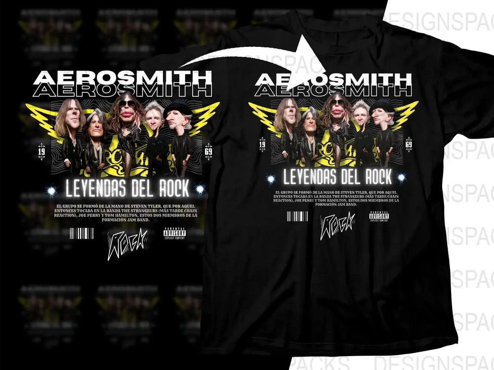 Rock Legends Del Aerosmith Caricature Funny Png Digital Download