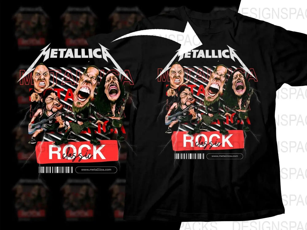 Rock Metallica Classic Rock Band Png Digital Download