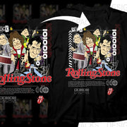 Rock Rolling Stone Cartoon Band Members Funny Caricature Png Digital Download