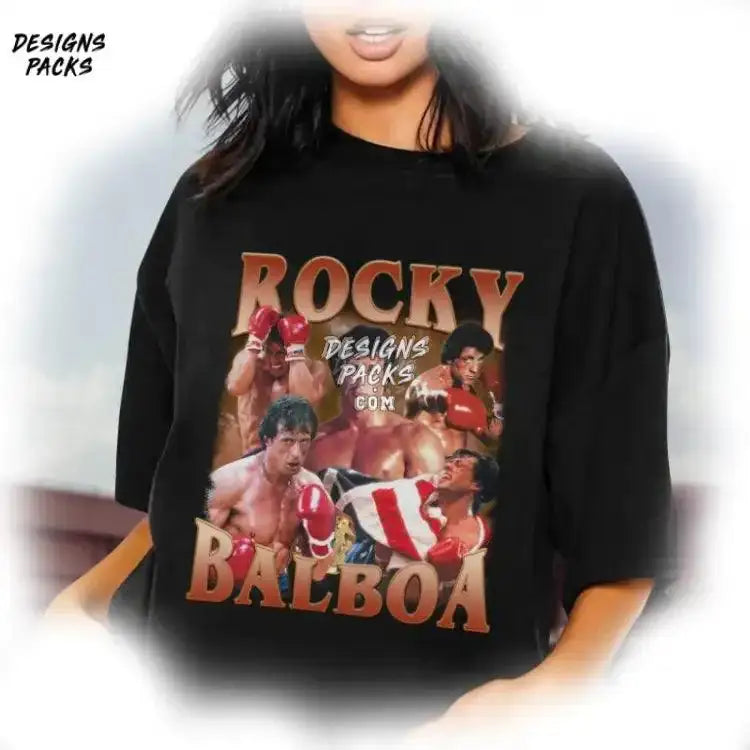 Rocky Balboa Homage Vintage 90S Png Design