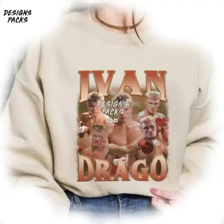 Rocky Balboa Homage Vintage Captain Ivan Drago 90S Png Design