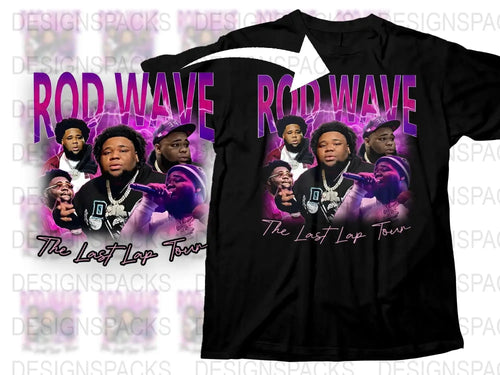 Rod Wave Concert T-Shirt, The Last Hope Tour Graphic Tee, Hip Hop Music Fan Merch, Black Unisex Shirt