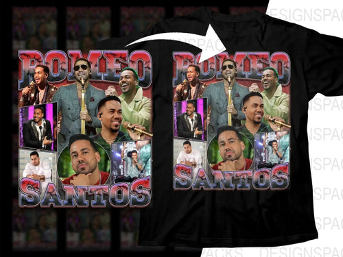 Romeo Santos Fan Bootleg Graphic Png Digital Download