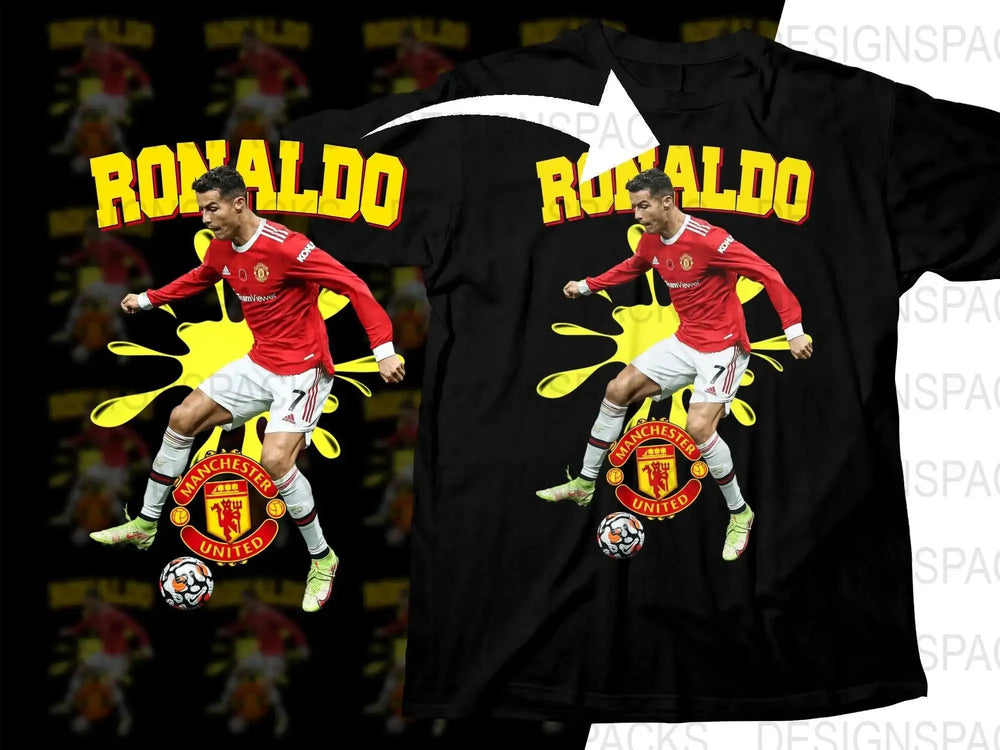Ronaldo Manchester United Soccer Soccer Png Digital Download