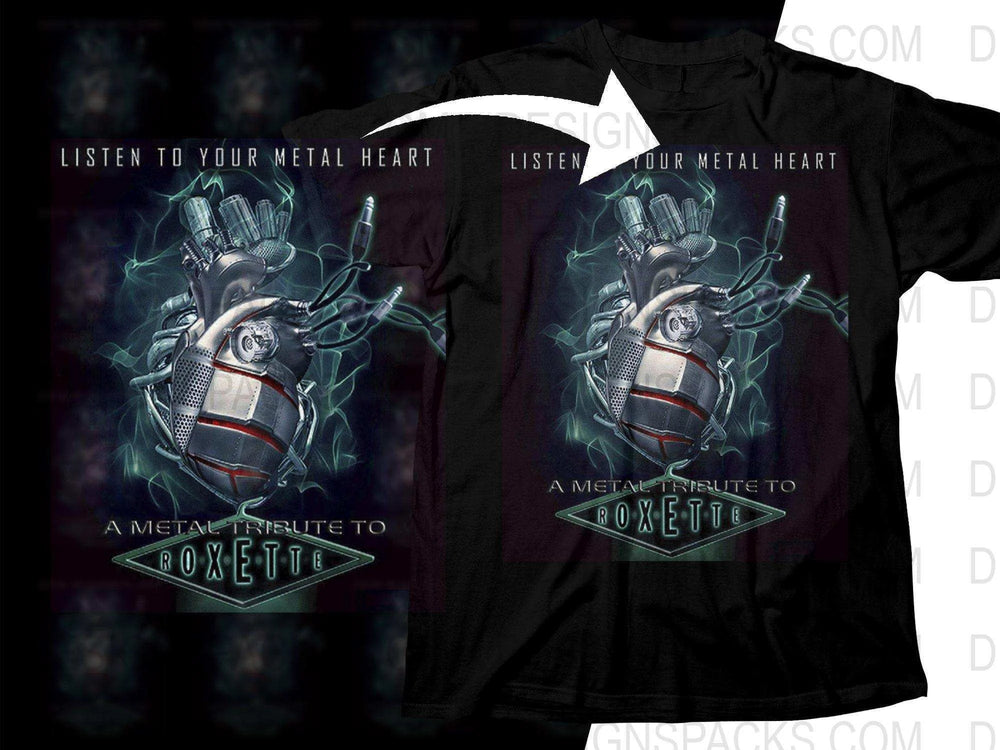 Roxette Listen To Your Metal Heart Tribute Png Halftone Digital Download