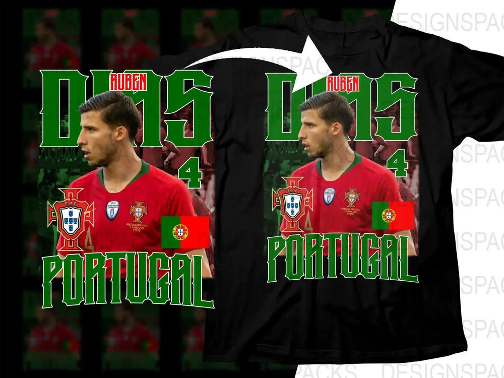 Ruben Dias Portugal Soccer Player Graphic Soccer Png Digital Download