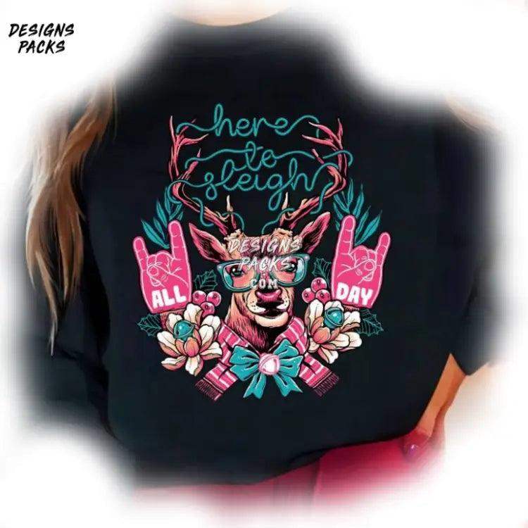Rudolph Sthirt Vintage Leigh All Day Png Design