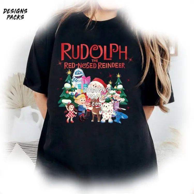 Rudolph Xmas Vintage Christmas Movie The Red Nosed Reindeer Png Design