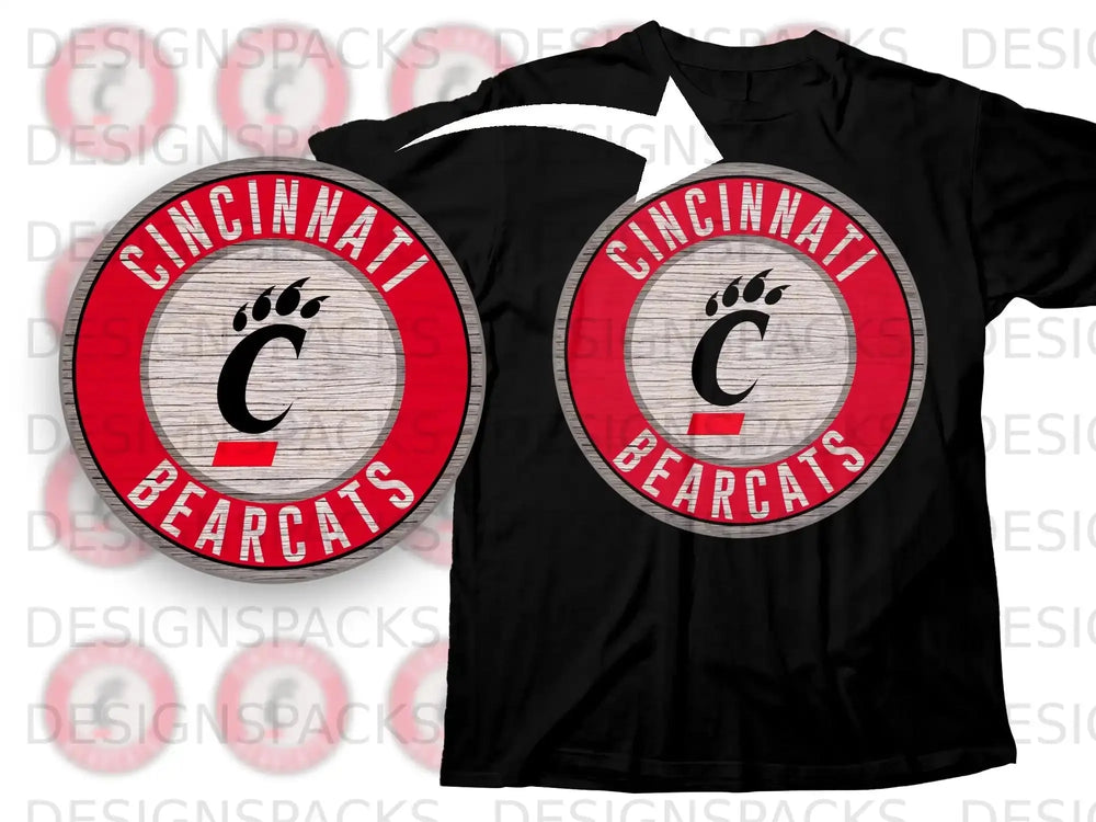 Cincinnati Bearcats Logo T-Shirt Sports Fan Apparel