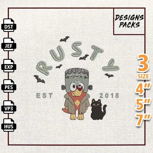 Rusty EST 2018 Halloween Embroidery Design