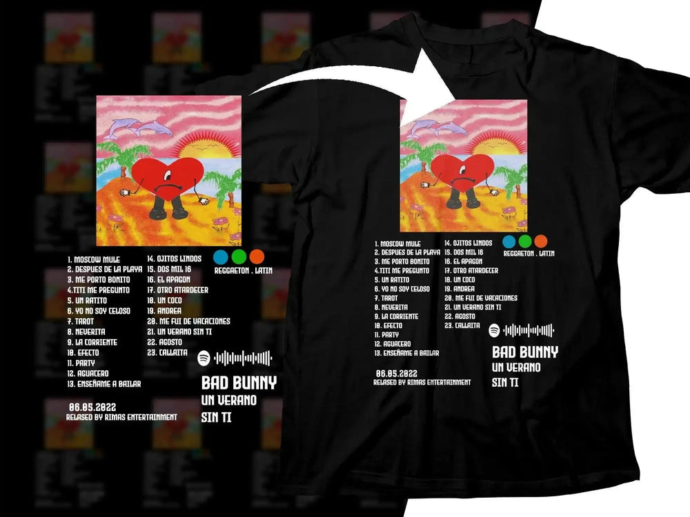 Sad Heart Character on Tropical Beach Digital product