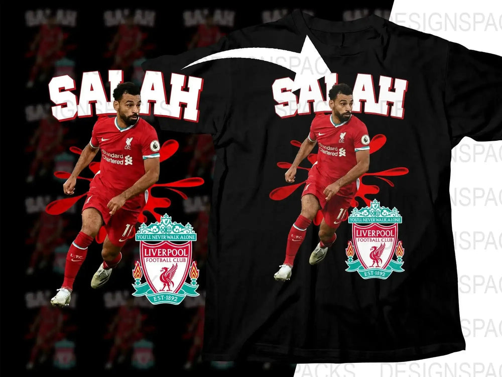 Salah Liverpool Football Club Player Graphic Soccer Png Digital Download