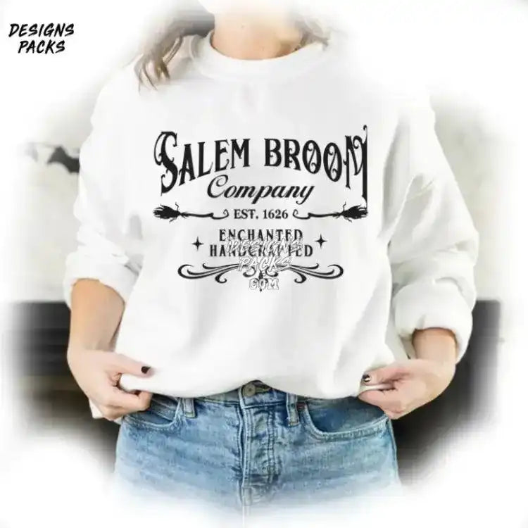 Salem Broom Company Halloween Png Design