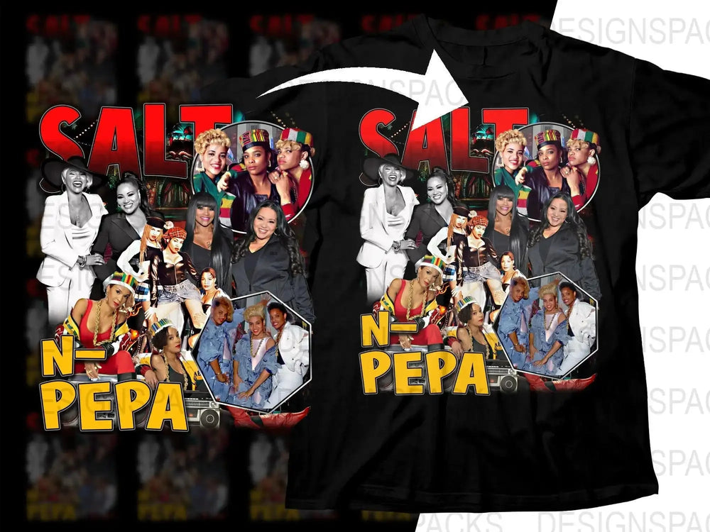 Salt N Pepa Bootleg Fan Art Music Bootleg Png Digital Download