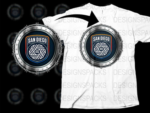 San Diego FC Official Logo Custom Men's Png Digital Download