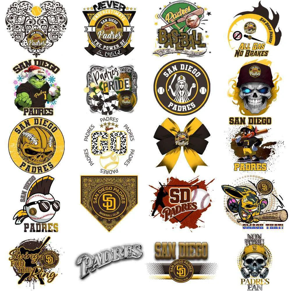 61 San Diego Padres Baseball Designs Bundle PNG