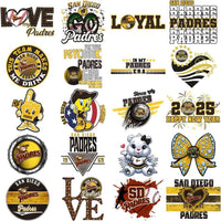 Load image into Gallery viewer, 61 San Diego Padres Baseball Designs Bundle PNG
