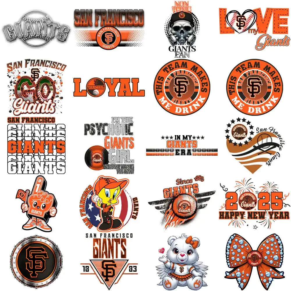 66 San Francisco Giants Baseball Designs Bundle PNG