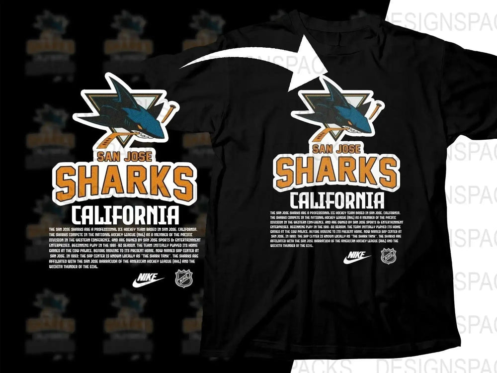 San Jose Sharks California Graphic Png Digital Download