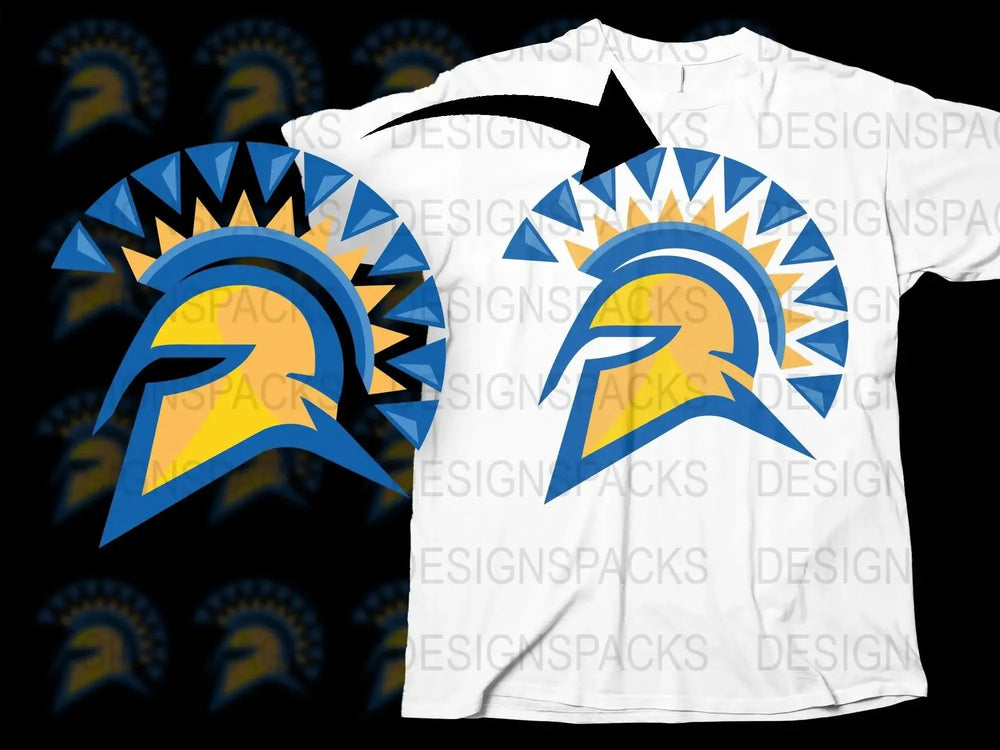 San Jose State Spartans College Football Png Digital Download