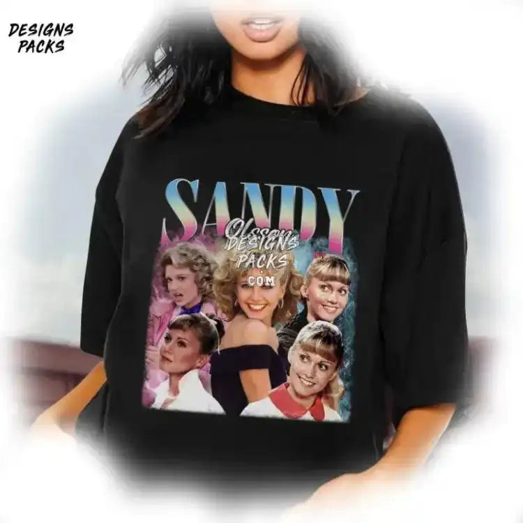 Sandy Olsson Vintage Graphic Bootleg Rap Png Design