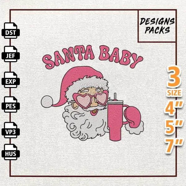 Santa Baby Leave A Stanley Under The Tree For Me Embroidery Design
