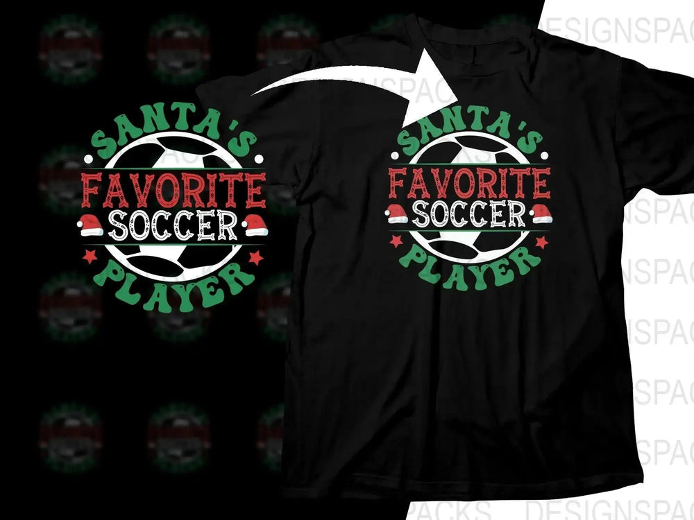 Santa's Favorite Player Christmas Themed Png Digital Download